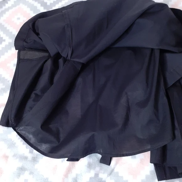 Free People So Obviously Yours poplin bell sleeve blouse bow details & buttons - Picture 10 of 15